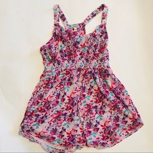 EXPRESS Floral Racerback Tank Top